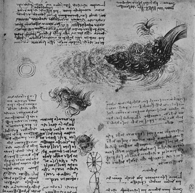 دراسات في تكوين الماء في الحركة ، c1480 1945 بواسطة ليوناردو دا فينشي
