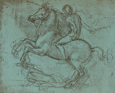 دراسة لنصب سفورزا ، c1482-c1499 1883 بواسطة ليوناردو دا فينشي