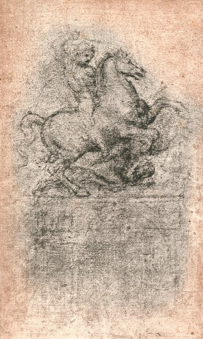 دراسة لنصب سفورزا ، c1482-c1499 1883 بواسطة ليوناردو دا فينشي