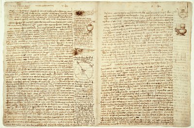 مطرقة الدستور الغذائي ، الصفحات 124-127 ، 1508-12 بواسطة ليوناردو دا فينشي