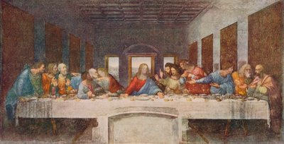 العشاء الأخير ، 1494-1498 بواسطة ليوناردو دا فينشي
