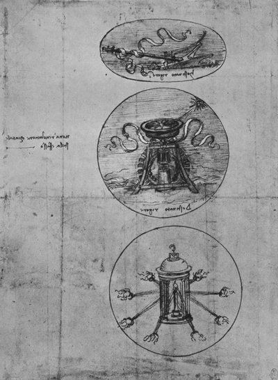 ثلاثة شعارات ، c1480 1945 بواسطة ليوناردو دا فينشي