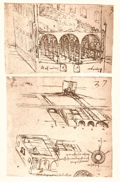 رسمان معماريان ، c1472-c1519 1883 بواسطة ليوناردو دا فينشي