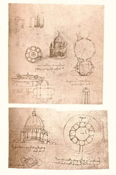 رسمان معماريان ، c1472-c1519 1883 بواسطة ليوناردو دا فينشي