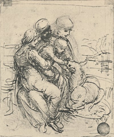 العذراء والطفل مع سانت آن ، c1480 1945 بواسطة ليوناردو دا فينشي