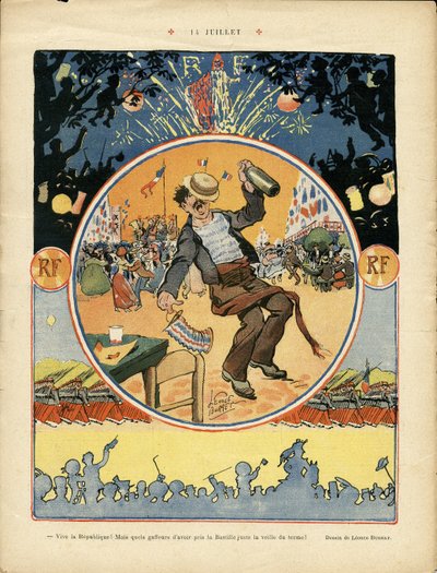 رسم توضيحي لليونس بوريه (1865-1915) في Le Rire بواسطة ليونسي بوريت