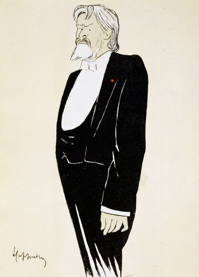 Actor Jean Mounet-Sully (1841-1916), caricature by Leonetto Cappiello (1875-1942) بواسطة ليونيتو كابيلو
