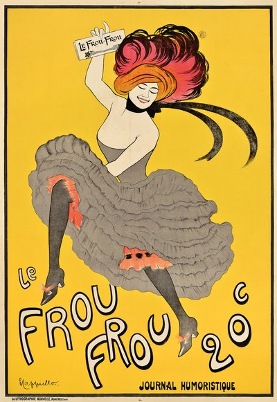 ملصق إعلاني للمجلة الفرنسية "Le Frou Frou" ، 1899 بواسطة ليونيتو كابيلو