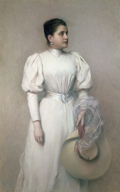 ماري رينارد ، مغنية الأوبرا مع أوبرا هوف وزوجة كينسكي ، 1893 بواسطة ليوبولد هوروفيتز