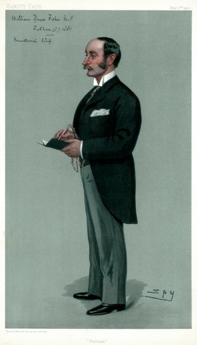 فولهام ، ويليام هايز فيشر ، سياسي بريطاني ، 1900. بواسطة ليزلي ماثيو وارد