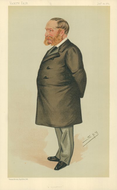 Mr Charles Henry Wilson, A squatter, 24 January 1885, Vanity Fair cartoon (colour litho) بواسطة ليزلي ماثيو وارد