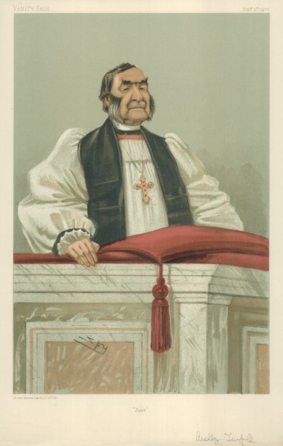 The Rev Frederick Temple ، رئيس أساقفة كانتربري ، فقط ، 11 سبتمبر 1902 ، فانيتي فير كارتون بواسطة ليزلي ماثيو وارد