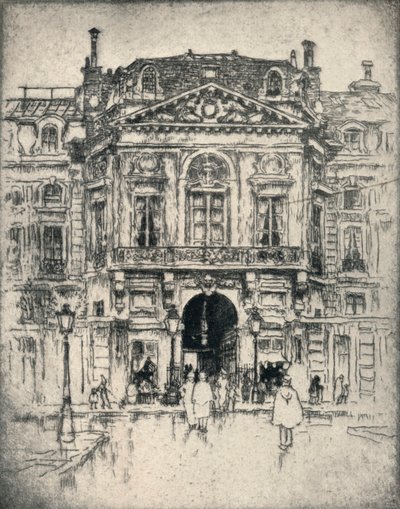 "The Porte de Valois، Palais-Royal" ، 1915 بواسطة ليستر جورج هورنبي