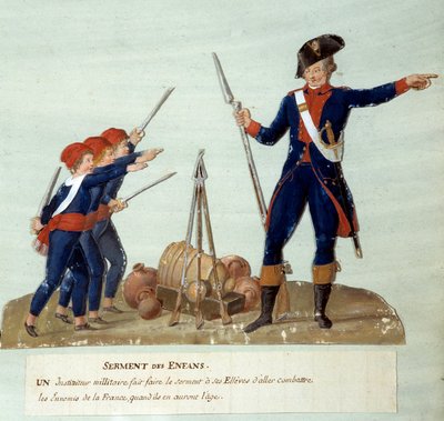 الثورة الفرنسية عام 1789: قسم الأطفال. Gouache des freres Lesueur (القرن الثامن عشر). باريس ، متحف كارنافالي بواسطة الإخوة ليسويور