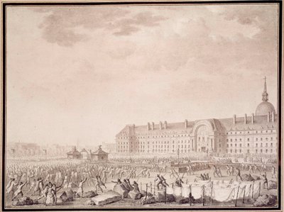 الثورة الفرنسية: حمل السلاح في الإنفاليد بتاريخ 14/7/1789. مطبوعات الأخوين ليسور (القرن الثامن عشر) بواسطة الإخوة ليسويور