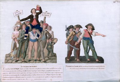 قال انتصار مارات وكاميل جوردان "اقطعوا رؤوسهم" ، ج 1792 (غواش على البطاقة) بواسطة الإخوة ليسويور