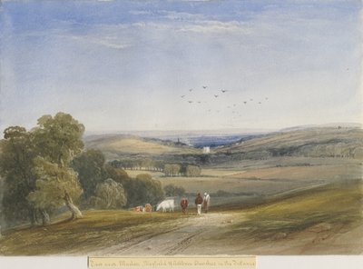 كنيسة Ellastone: الرسم بالألوان المائية ، و [؟ 19th Cent] بواسطة لويس جون وود