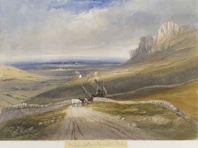 ليك - الصخور على طريق الفلاش: الرسم بالألوان المائية ، بدون تاريخ [c1830-1840] بواسطة لويس جون وود