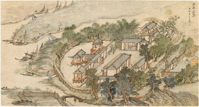 "The Five Deer Hermitage" ، أوائل القرن السابع عشر بواسطة لي شيدا