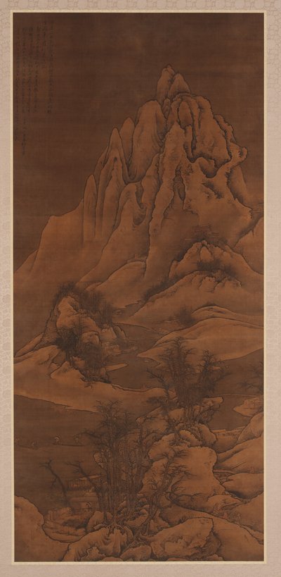 Snowscape بعد Guo Xi ، أسرة تشينغ ، 1702. بواسطة لي ين
