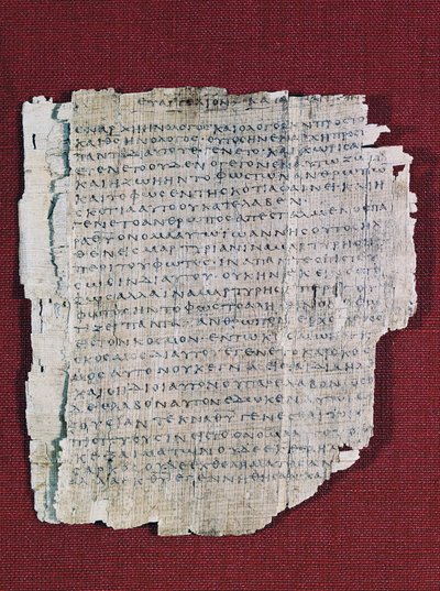 66 or Bodmer II Papyrus, ca 200, near complete codex of Gospel of John in Greek, Bodmer Library, Geneva, Switzerland بواسطة غير معروف غير معروف