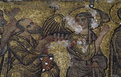 Angel, detail of the mosaics in the Basilica of the Nativity (Unesco World Heritage List, 2012), Bethlehem, Palestine بواسطة غير معروف غير معروف
