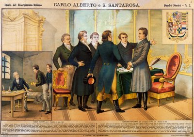 Carlo Alberto swearing in Constitution, March 14 بواسطة غير معروف غير معروف
