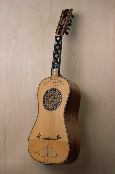 Chitarra battente (guitar), musical instrument built in the workshop of the luthier Pasquale Scala in Praiano, Campania. Italy, 20th century بواسطة غير معروف غير معروف