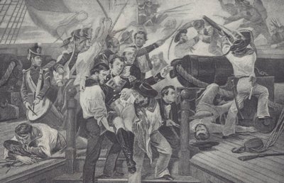 Death of James Lawrence (litho) بواسطة غير معروف غير معروف