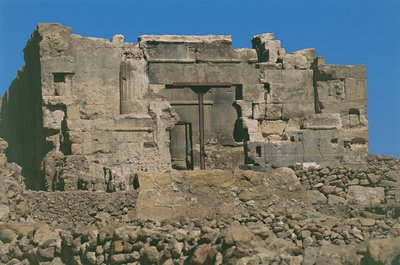 Egypt. Ancient Aghurmi at Siwa (Siwah) Oasis. Temple of the Oracle or temple of Amon. 26th Dynasty, 664-525 BC بواسطة غير معروف غير معروف