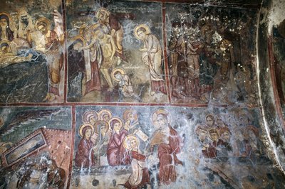 Frescoes in Church of Metamorphosis tou Sotiros, Kefali, Crete, Greece (photo) بواسطة غير معروف غير معروف