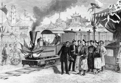 Inauguration of first French railway in China linking Tianjin to Tangshan, November 20 بواسطة غير معروف غير معروف
