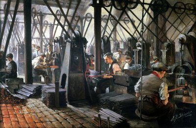 Iron & Steel, Forging Forging files, Cyclops Steel and Iron Works, Sheffield, Yorkshire بواسطة غير معروف غير معروف