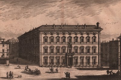 Palazzo Madama, Rome, Lazio, Italy, copper engraving, ca 165x135 cm بواسطة غير معروف غير معروف