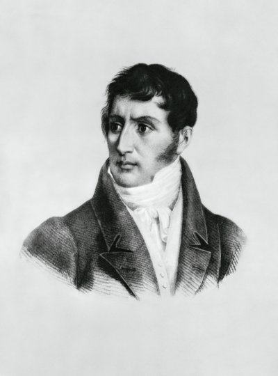 Portrait of Alessandro Manzoni (1785-1873), Italian writer, poet and playwright, engraving بواسطة غير معروف غير معروف