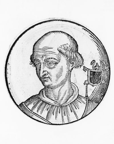 Portrait of Benedict IX (Theophylactus III of Tusculum, circa 1012-circa 1056) بواسطة غير معروف غير معروف