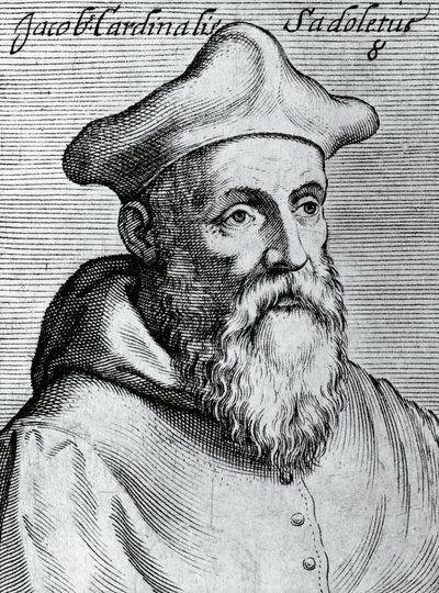صورة جاكوبو سادوليتو (1477-1547) ، عالم إنساني إيطالي ، أسقف كاثوليكي ، وكاردينال ، نقش من أشهر وأشهر الرموز لكل فضيلة وعلم ، بقلم كلوديوس بيرنيتوس بواسطة غير معروف غير معروف