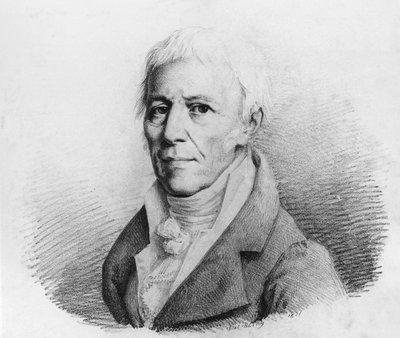 Portrait of Jean-Baptiste Pierre Antoine de Monet, Chevalier de Lamarck (1744-1829), French naturalist, zoologist, biologist, academic, and forerunner of Darwin