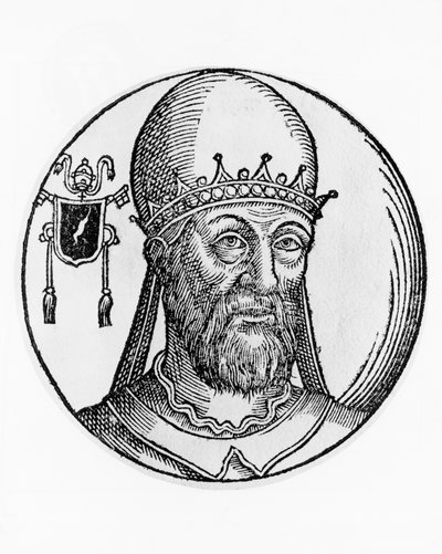 Portrait of Saint Martin I (died 655), 74th Pope of Catholic Church from 649, engraving بواسطة غير معروف غير معروف