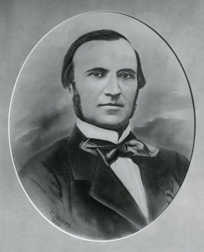 Portrait of Severino Grattoni (1815-1876), Italian architect and engineer, engraving بواسطة غير معروف غير معروف