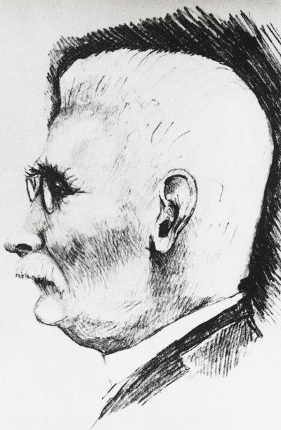Profile portrait of Henri Louis Le Chatelier (1850-1936), French chemist and metallurgist, engraving بواسطة غير معروف غير معروف