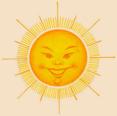 Smiling sun, drawing بواسطة غير معروف غير معروف