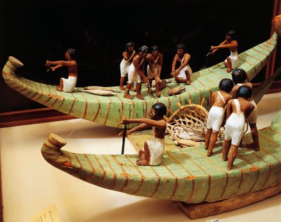 Wooden model of fishing boats and net, detail بواسطة غير معروف غير معروف