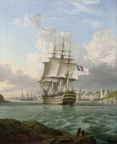 سفينة "بريتانيا" (HMS Britannia)، وهي سفينة ذات 120 مدفع، بُنيت عام 1820، غادرت ميناء في البحر الأبيض المتوسط، من المحتمل أن يكون ميناء مالطا بواسطة الملازم روبرت ستريكلاند توماس