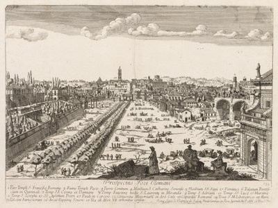 المنظر من روما LOCURI Rome Insignes [دور] ، 1666. بواسطة ليفين كرويل