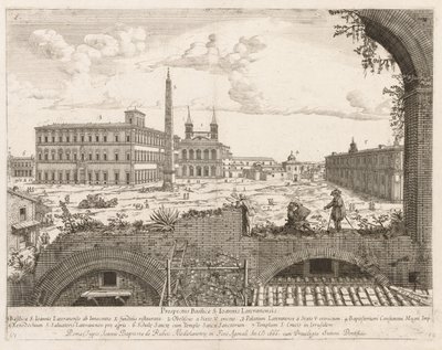 S. Giovanni in Laterano من "منظر لأماكن مدينة روما Insign [ium]" بواسطة ليفين كرويل