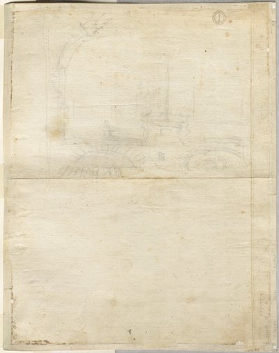 رسم تخطيطي لسان جيوفاني في لاتيرانو (ظهر) بواسطة ليفين كرويل