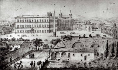 منظر لاتيران ، روما ، 1672-73. بواسطة ليفين كرويل