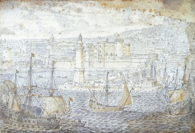 منظر لنابولي ، بقلم ليفين كرويل (1640-1720) ، إيطاليا بواسطة ليفين كرويل