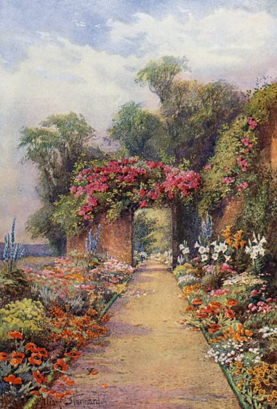 "أمسية صيفية" (طباعة حجرية ملونة) بواسطة ليليان ستانارد